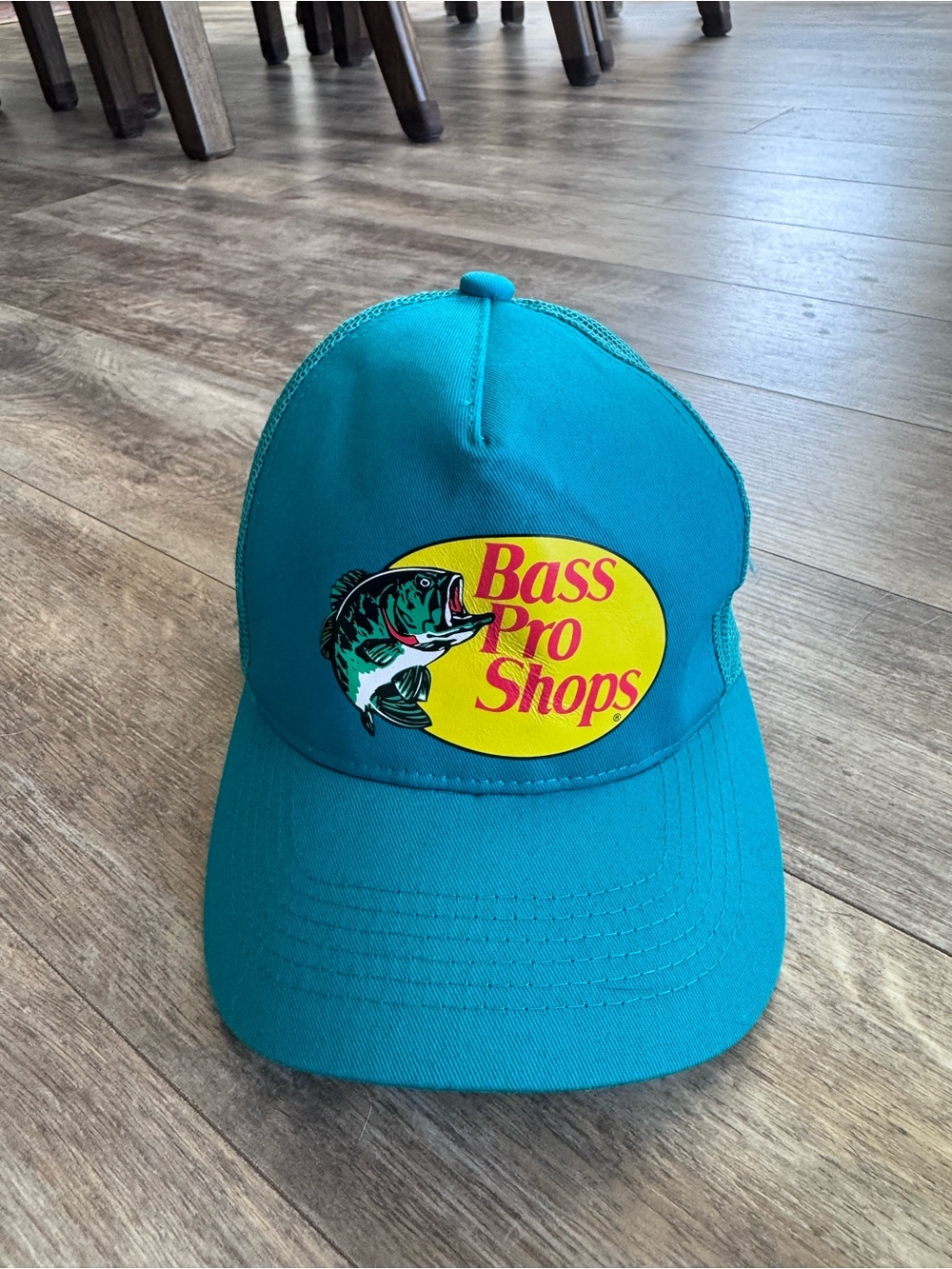Bass Pro Shops Teal Fishing Mesh Trucker Hat